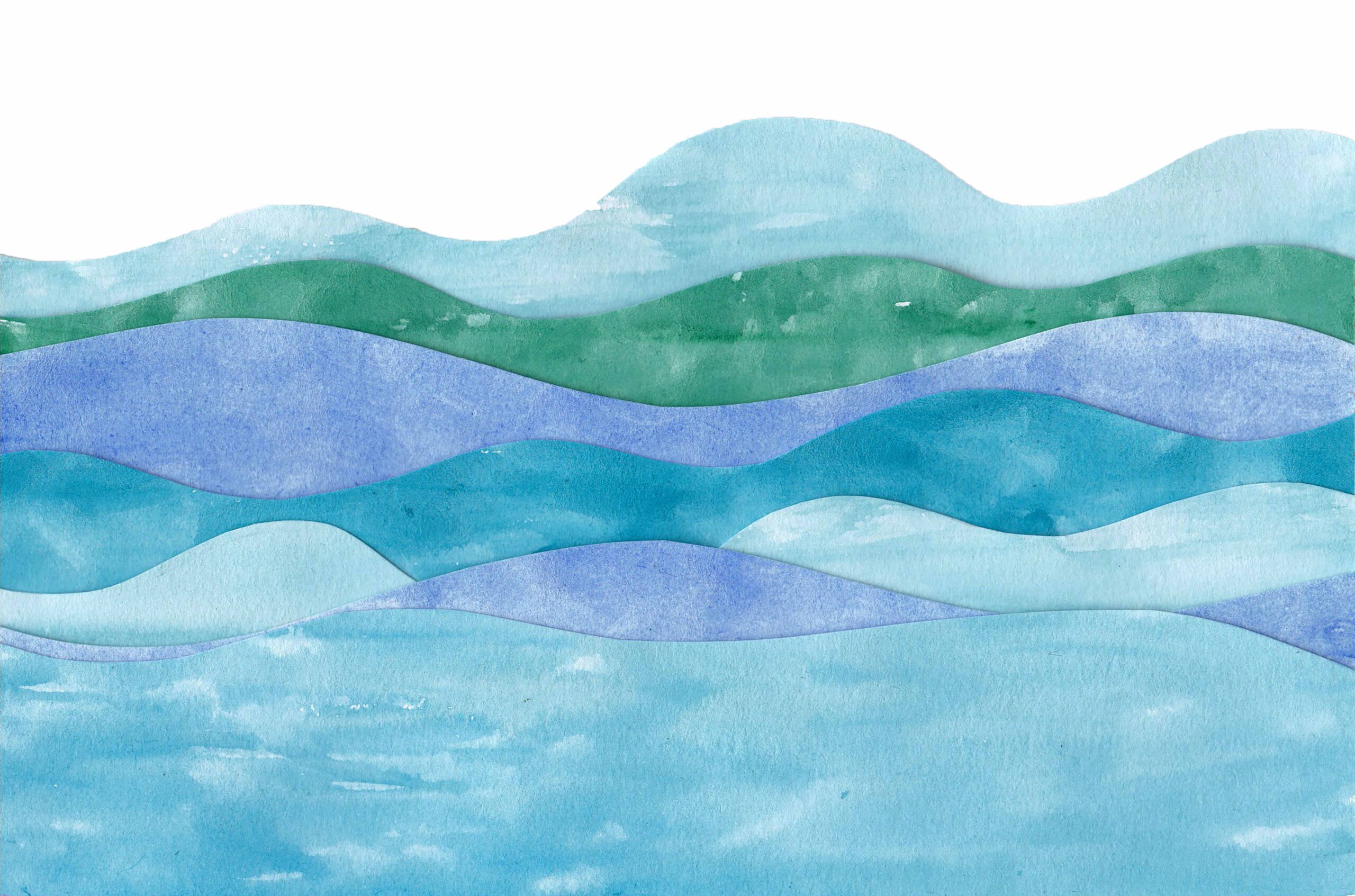 vagues fond blanc pour site